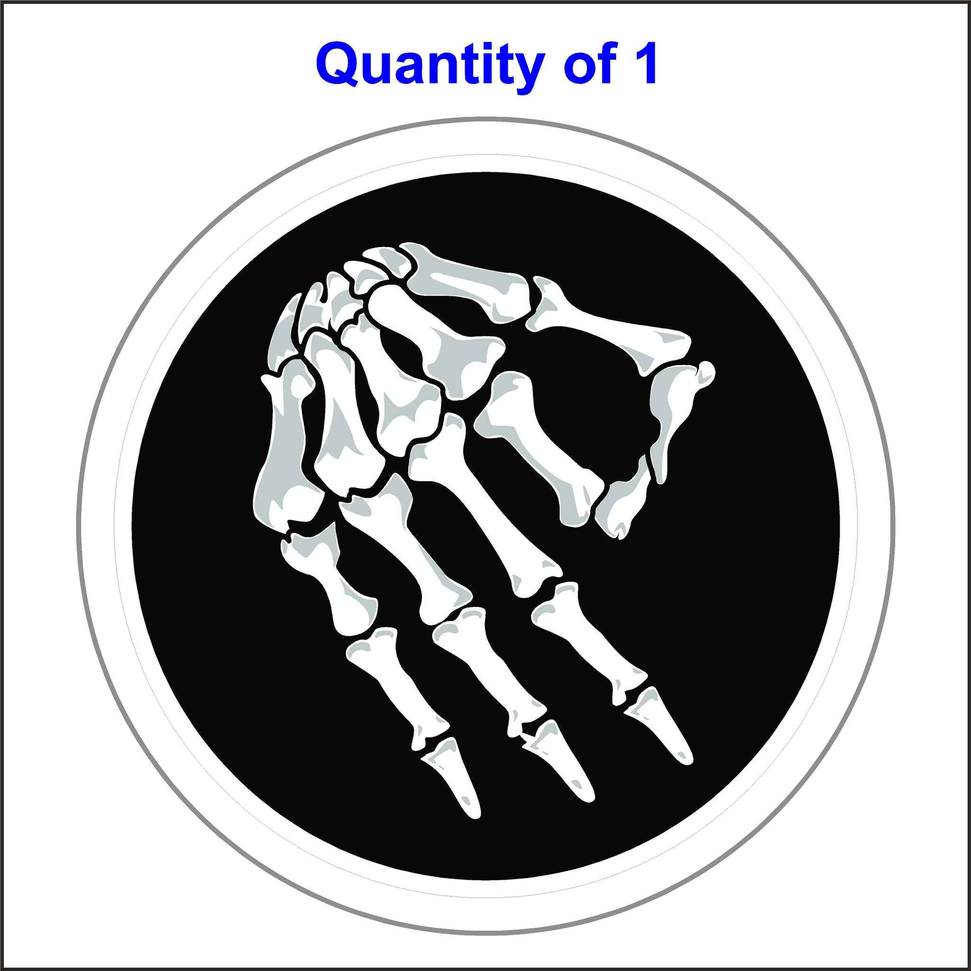Skeleton Circle Game Sticker.