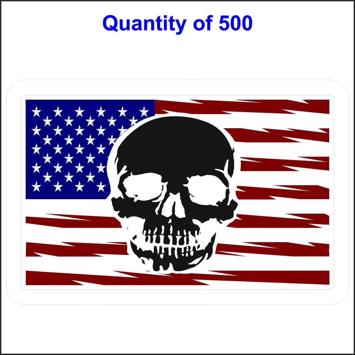 Skull Flag Decal. 500 Quantity.