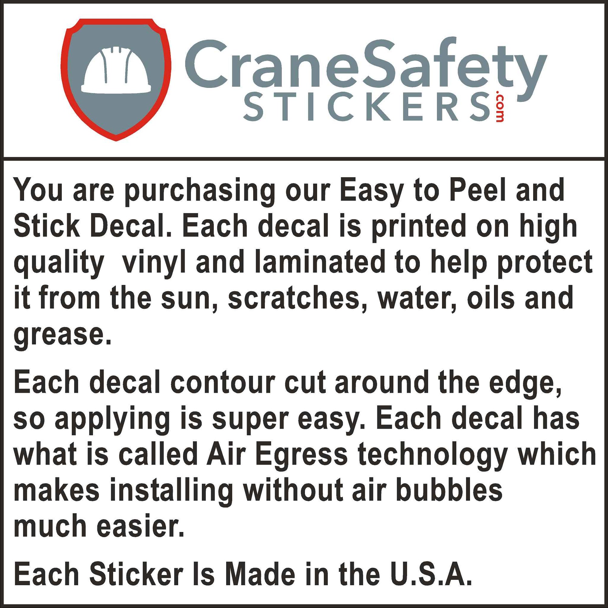 Red and White Our Priorities Safety and Quality Sticker.