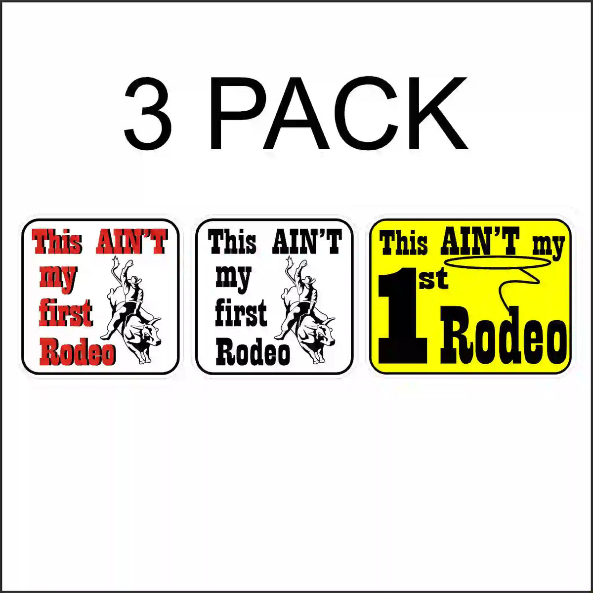 Tractor Rodeo Sticker Rodeo Hard Hat Stickers - Funny & Durable - OSHA & ANSI-Compliant Crane ...