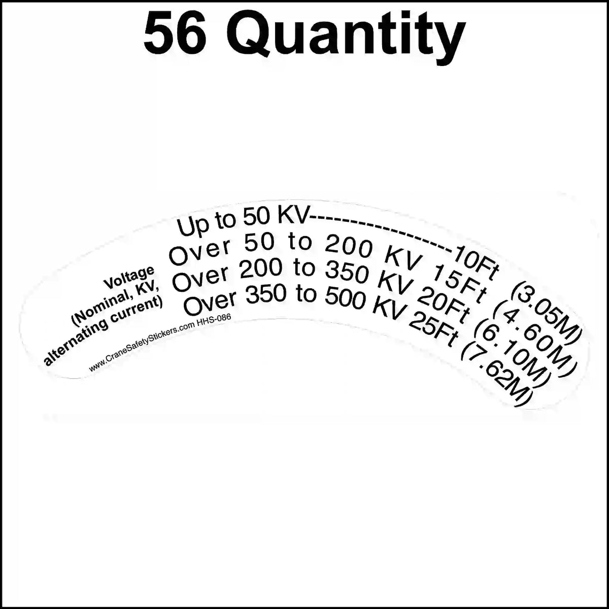 Voltage rating label with text and measurements on a white hard hat.