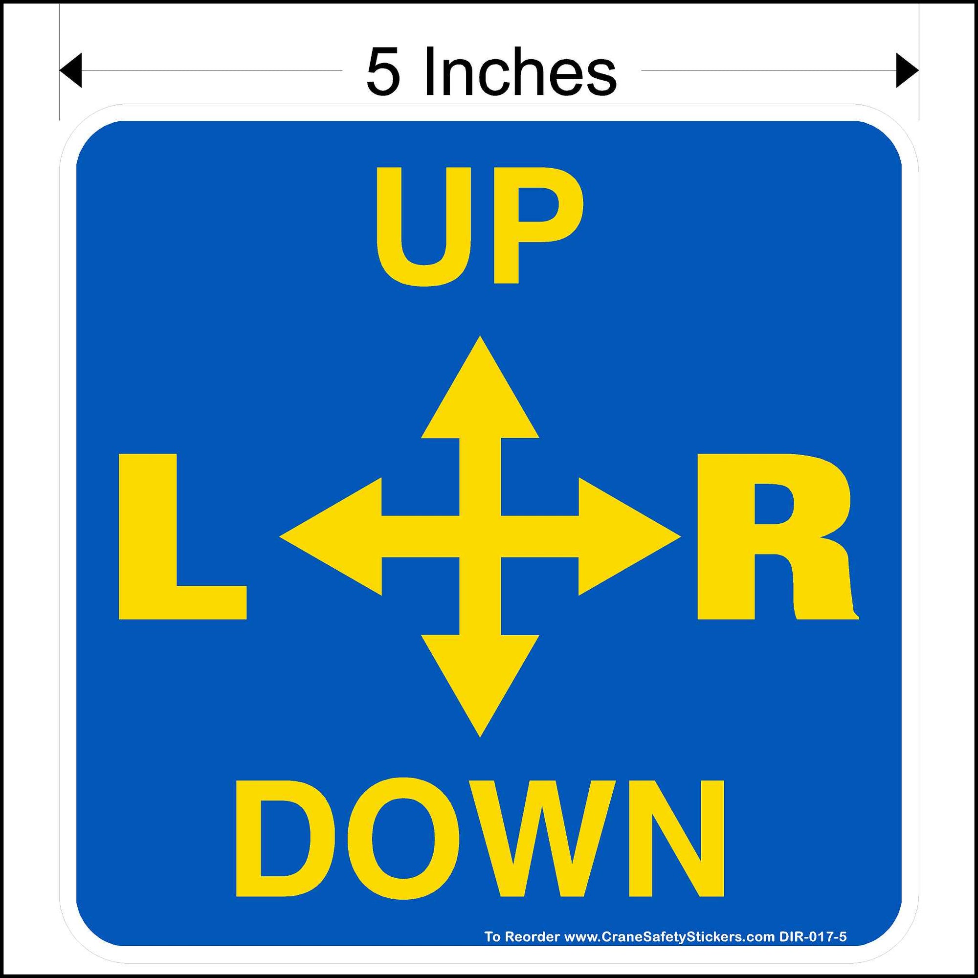 An Overhead Direction Sign Overhead Crane Directional Signs