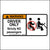 This Warning Driver Only Strictly No Passengers Sticker Is Printed With. WARNING!  Driver Only Strictly No Passengers.