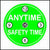 Anytime Is Safety Time Hard Hat Sticker