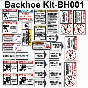 Backhoe Stickers kit