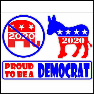 Democrat Stickers 3 Pack
