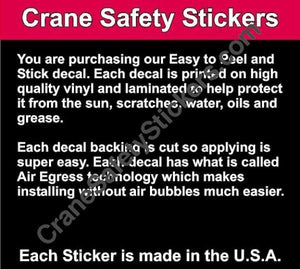 Quality of Qualified Crane Operator Hard Hat Safety Sticker Add Your Own Text.